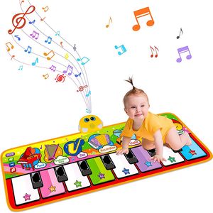 Batterie Percussion Enfants Tapis De Musique Piano Clavier Instrument De Musique Bébé Tapis De Musique Couverture Tactile Tapis De Jeu Enfants Danse Précoce Jouets Éducatifs 230311