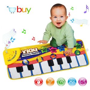 Batterie Percussion Grand bébé tapis musical clavier tapis de jeu musique tapis de jeu piano apprentissage précoce jouets éducatifs pour enfants enfants puzzle cadeaux 230216