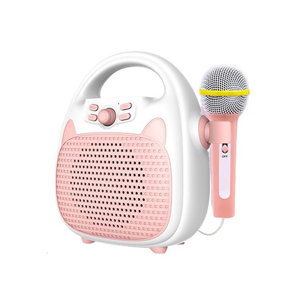 Batterie Percussion sans fil Kid chantant Machine Microphone Karaoké 5.0 jouet son LED lumière cadeau fête fournitures jeu éducatif 230216