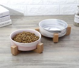 Bol à animaux de compagnie en céramique sèche friandises pour les chiens chiens chats plus confortables manger pour chaton et chiot durable 23juno4 T203309447