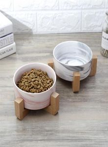 Tazón de mascotas de cerámica seca recipiente de comida de agua para perros gatos más cómodos comiendo para gatitos y cachorros duradero 23JUNO4 T206566796