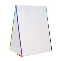 Droog gewist magnetisch bord vouwen magnetisch whiteboard driehoek zelfstandige witte bord kinderen diy schrijven schilderen whiteboard