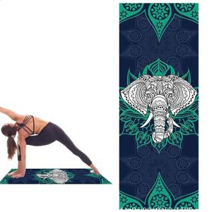 Humidité sèche Maïque de couverture de yoga pliable Mat à couverture Sweet Absorbant Absorbant de gymnase pour femmes et hommes 240415