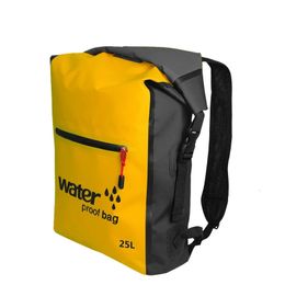 Bolsa de agua seca mochila Sack Bucket flotante 25L Bolsas de almacenamiento al aire libre para rafting de pesca en bote Kayaking 240520