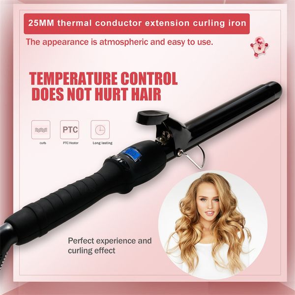 Outils de coiffure en céramique à double usage sec et humide Fer à friser professionnel Cheveux Waver Poire Fleur Cône Électrique Bigoudi Rouleau Curling Baguette Avec Boîte De Détail DHL Rapide