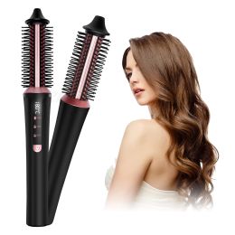 Droger 2 in 1 hete luchtborstel Styler Blower Comb Professional Hair Electric Ion Föhn Trawing Curling Roller Styling Tools