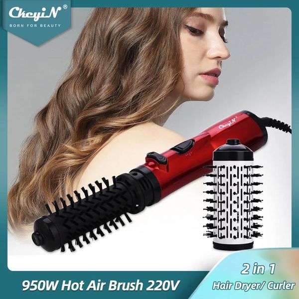 Dryer Ckeyin sèche-cheveux brosse autorotative brosse à Air chaud volumateur bigoudi lissage lissage outil de coiffure sèche-cheveux ronds 48