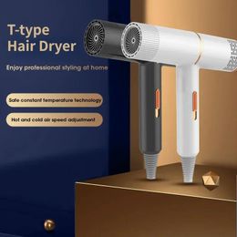 Secador de pelo eléctrico nuevo, secador de pelo tipo T, aire caliente y frío, fuerte ion negativo, colágeno, cuidado del cabello, secador de pelo profesional