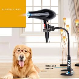 Secador de secador de mascotas Soporte de 360 grados Soporte ajustable para clips de secador de cabello soporte para perros de aseo del soporte Stafa Asciugacapelli