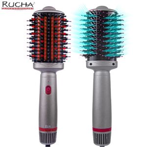 Sèche-linge PTC Hair Dryer Hot Air Brush Styler et volumizer Hair Sailener Curler peigt roule