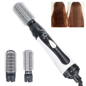 Séchoirs 2 en 1 brosse de sèche-cheveux à cheveux professionnels à listing lisseur peigne brosse en fer 1000w sèche-cheveux hair fer rotatif brosse à air chaud