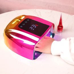 Dryers 2022 Groothandelsprijs 96W Hoog vermogen UV LED NAIL LAMP Draadloze nagels Dryer Fast Pro Cure Gel Big Battery Nail Lamp