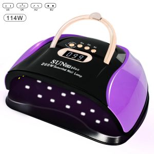 Drogers 2023 NIEUW LICHT UV LED 114W/72W/54W/36W NAIL LAMP VOOR MANICURE SNEL CULING DROGENDE GEL POOLS TIMER AUTO SENSOR MANICURE Gereedschap