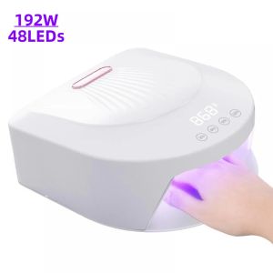 Drogers 2023 verbeterde 192W nagellamp oplaadbare draadloze nageldroger slimme manicure machine UV -licht voor spijker draadloze nagel UV LED -lamp