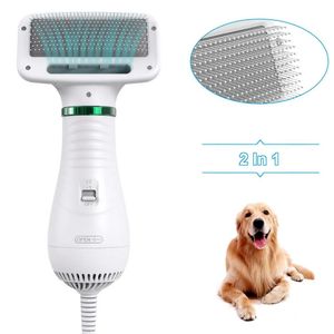 Drogers 300 W Huisdierverzorging Föhn Draagbare Hond Kat Blower Verstelbare temperatuur Geluidsarm Snelle blaasmachine met haarkam Borstel