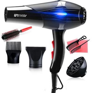 Föhn Zwart Roze Professionele Föhn Sterke Kracht Thuis Haarstyling Tools Hete/koude luchtföhn 2 Snelheidsaanpassing 100240v 20 #