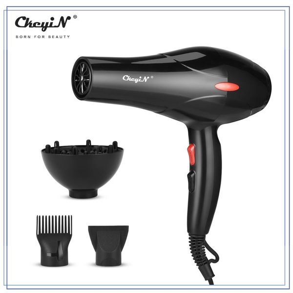 CkeyiN 2200W sèche-cheveux professionnel sèche-cheveux électrique Tourmaline souffleur d'air 220V Salon outil de coiffure chaud froid appareil ménager