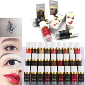 Drogers Kleurselectie Tattoo Inkt Tattoo Permanente Make-up Inkt Wenkbrauw Inkt Lippen Ooglijn Tattoo Kleur Natuurlijke Plantaardige 10 ml