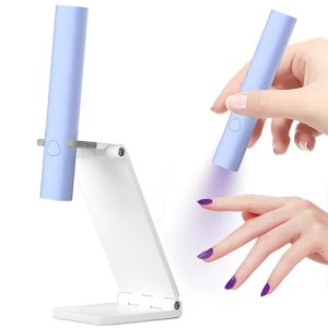 Secadores Lámpara de uñas de mano Luz UV para curar todo el esmalte de uñas en gel Máquina secadora de uñas USB de secado rápido Mini linterna Pluma para manicura