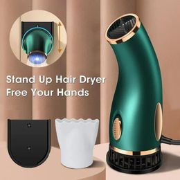 Dryers Handsfree Hair Dryers For Women Children Children Hot Cold Air Styler Hairdryer Fast droge föhn voor huishoudelijk gebruik 220V240V EU -plug