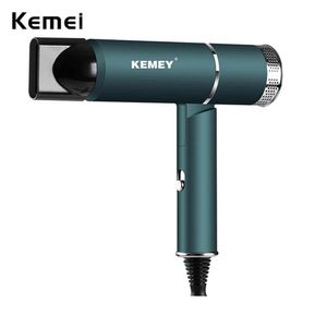 Sèche-cheveux Kemei 9825 Sèche-cheveux 1000W Sèche-cheveux professionnel Séchage rapide pour soins capillaires Tshape Pliable Portable pour étudiant en voyage à domicile