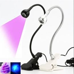 Séchoirs LED lampe UV Cliones Bureau de séchoir à ongles flexible USB Mini UV Gel Gel Surage réglable Sécheur à clou de colle 3W Drive de nail sèche