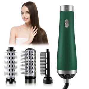 Lofamy 3 en 1 professionnel brosse à air chaud lisseur peigne électrique bigoudi volumateur Styler sèche-cheveux brosse outils de coiffure