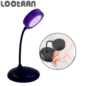 Sèchers Lootaan Lotus Nail Lampe Portable 20 LED