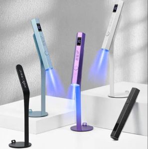 Sèchers Manucure Metal Pen Uv Light Lampe avec affichage PORTÉRALLE POWERATHAPE UV LAMPS LED MINI PROPRITIONS DE NOIDS NOIDS LEIL