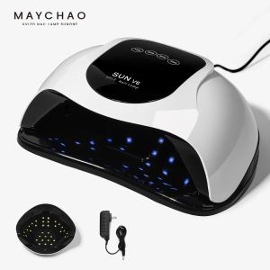Dryers Maychao 128W Nageldroger LED NAIL LAMP UV -lamp voor het genezen van alle gel nagellak met bewegingsdetectie Manicure Pedicure Salon Tool