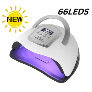 Dryers Nail Dryer UV 66 LEDS NAIL LAMP voor het genezen van alle gel nagellak met bewegingsdetectie manicure pedicures salon gereedschap professional