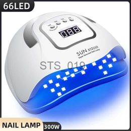 Secadores Secadores de uñas Lámpara de secado de uñas UV 66LED Lámpara de manicura de 300 W con pantalla LCD Sensor automático infrarrojo para lámpara de secado de esmalte de gel Hombre