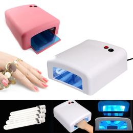 Séchoirs Nouveaux coups de séchoir de vernis à ongles pro 36w kit de spa léger en acrylique LED à LED avec 4 tubes pour régler le vernis à ongles