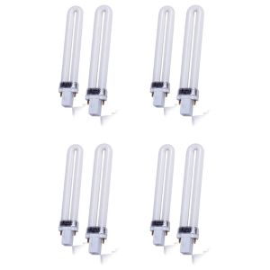 Séchoirs nouveaux professionnels électroniques 8pcs 365 nm 9w sèche-ongles sèche-ongle lampe uv bulbe de remplacement de tube