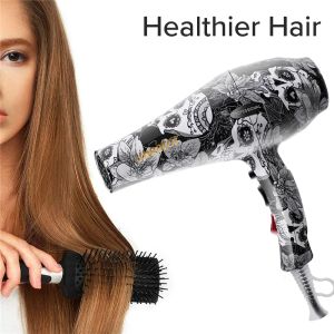 Séchoirs récents sèche-cheveux 220240v Graffiti Style chinois Strong Power for Hairdressing Barber Salon Tools Blow Low