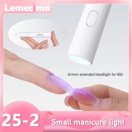 Séchoirs outil d'ongle professionnel mini uv ongle boulange de boulangerie batterie de batterie à main d'amélioration des ongles lampe de lumière portable