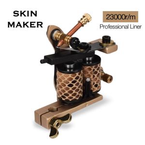 Dryers Skinmaker Profession Coil Tattoo Hine Gun 23000R/M Hoge snelheid 10 Wraps Spoers Hine voor voering Body Art Hoge kwaliteit Make -up