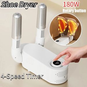 Séchoirs sèche-linge à chaussures intelligentes avec minuterie Machine de séchage à chaussures électriques 180W 4 équipement pour bottes de travail baskets bottes courtes gants