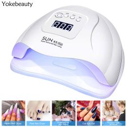 Dryers Sun X5 Plus UV LED -lamp voor nagelsdrogerlamp voor manicure 10/30/60/99S Timer Drying Polish Nail Lamp Drying Lamp