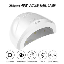 Dryers Sunone 48W UV LED -lamp voor nagels Professionele gel Poolse drooglamp met 4 Gear Timer Smart nageldroger Manicure Equipment Tools