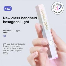 Secadoras USB Handslam Lámpara LED UV Lámpara de uña de secado rápido Almacenamiento portátil Mini lámpara de horno de uñas Herramientas de fototerapia para el hogar