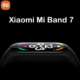 Sèches Xiaomi Mi Band 7 Smart Bracelet 6 Color Amoled Screen Miband 7 Blood Oxygène Fiess Traker Bluetooth Bouche intelligente imperméable
