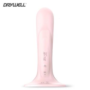 DRYWELL Godes pour Femmes Vibrateur Gode Pénis Silicone Souple G-spot Sex Toys pour Adultes Ventouse Anal Femelle Masturbateur 240129