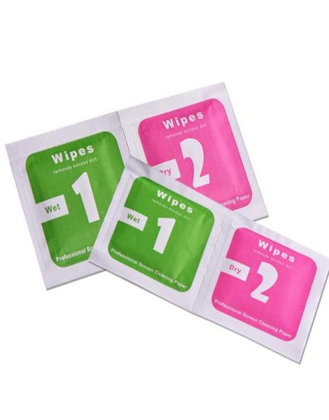 Lingettes sèches humides tampon d'échange de préparation d'alcool pour iPhone 13 Pro Max 12 Samsung Galaxy S22 pour protecteur d'écran en verre trempé chiffon de nettoyage 7409320