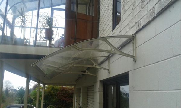 DS100200-A, toldo de 100x200CM.diy, soporte de aluminio para uso doméstico y toldo de policarbonato sólido, toldo para ventana