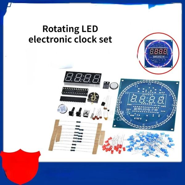 DS1302 Affichage de LED rotatif Module de l'horloge électronique du kit de bricolage Affichage de température LED pour arduino Construisez votre propre horloge personnalisable