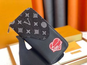 Nouvelle marque zippy vertical long portefeuille simple zip de conception en cuir authentique sac fourre-tout sac de créateur sac à main sac de soirée M81107