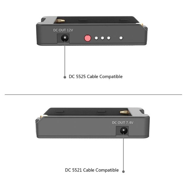 Abrazadera para cámara DSLR, placa adaptadora de aluminio para batería NP-F para baterías tipo Sony EB2504
