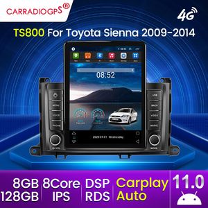 DSP Android 11 Car DVD Radio Multimedia voor Toyota Sienna 2009/2010/2011/2012-2014 GPS Navigation Navi Player Auto Stereo 2Din WiFi