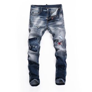 DSQ Coolguy jeans slank heren jeans klassieke modeman broek hiphop rock moto heren casual designer broek verontruste skinny denim biker jeans dsq2 6915